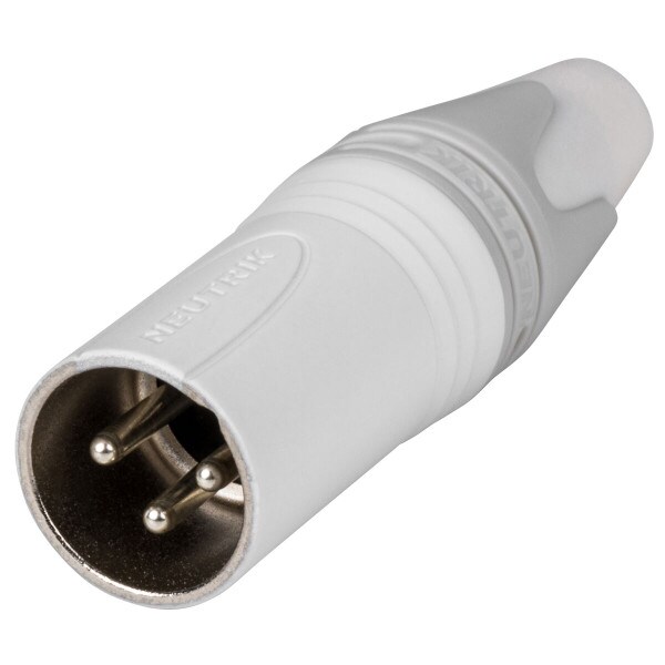 Main product image for Neutrik NC3MXX-WT Male XLR Connector - White 092-2273